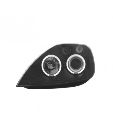 ML FAROS PARA FORD FIESTA 02-08 OJOS ANGEL FONDO NEGRO R145588C2