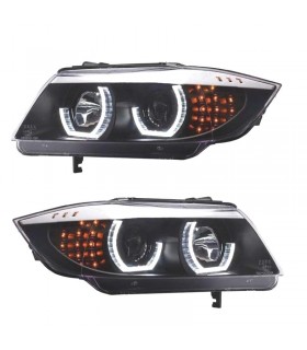 PK FAROS BMW E90 E91 OJOS ANGEL LED 3D FONDO NEGRO 05-08 R147665C9