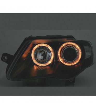 DW FAROS VOLKSWAGEN VW PASSAT 3C 05-10 OJOS ANGEL FONDO NEGRO R145391C1