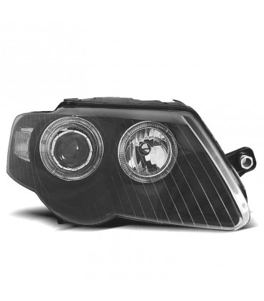 DW FAROS VOLKSWAGEN VW PASSAT 3C 05-10 OJOS ANGEL FONDO NEGRO R145391C1