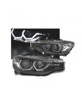 CX FAROS BMW F30 F31 11-15 OJOS ANGEL LED NEGROS R010166C2
