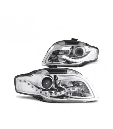 UF FAROS AUDI A4 B7 04-07 LUZ DIURNA FONDO CROMO R145821C2