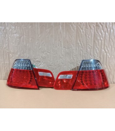 CX PILOTOS BMW E46 COUPÉ 99-03 LED ROJO CROMO LOOK M3 R145968C10