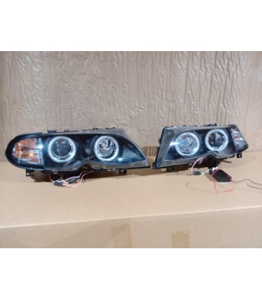 FU FAROS BMW E46 01-05 OJOS ANGEL FONDO NEGRO R022008C2