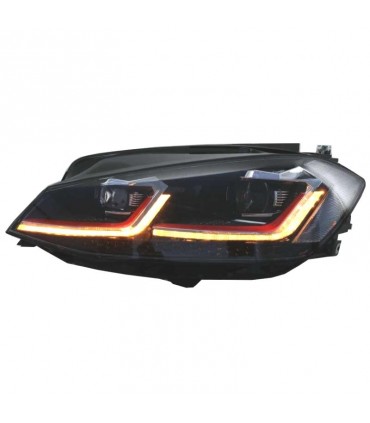 DW FAROS VOLKSWAGEN VW GOLF 7.5 17-19 FULL LED DINAMICOS LOOK GTI R024116C4