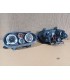 AZ FAROS VOLKSWAGEN VW GOLF IV MK4 97-03 OJOS ANGEL LED LOOK R32 FONDO NEGRO R020013C7