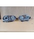 AZ FAROS VOLKSWAGEN VW GOLF IV MK4 97-03 OJOS ANGEL LED LOOK R32 FONDO NEGRO R020013C7