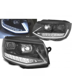 CX FAROS PARA VOLKSWAGEN VW T6 15-19 TUBE LIGHT LED DRL NEGROS INTERMITENTE LED DINAMICO R012907C2