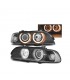 PK FAROS BMW E39 00-03 XENON OJOS ANGEL FONDO NEGRO R145875C1