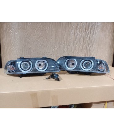 PK FAROS BMW E39 00-03 XENON OJOS ANGEL FONDO NEGRO R145875C1