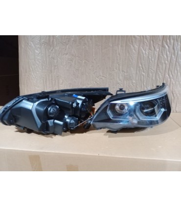 AZ FAROS BMW E60 E61 03-07 ANGEL EYES LED U HALO FONDO NEGRO R020188C4