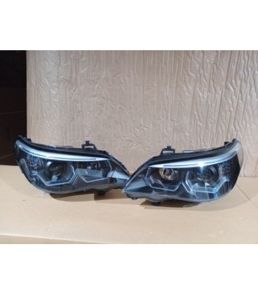 AZ FAROS BMW E60 E61 03-07 ANGEL EYES LED U HALO FONDO NEGRO R020188C4