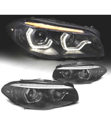 CX FAROS BMW F10 F11 10-13 XENON AFS OJOS ANGEL 3D LED DRL DINAMICOS NEGROS R020061C1
