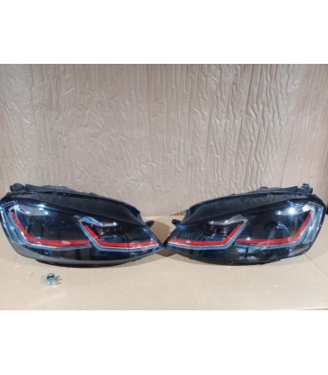 LK FAROS VOLKSWAGEN VW GOLF 7 12-17 DRL DINAMICOS NEGROS LOOK 7.5 R LINE R012837C7