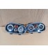 UF FAROS VOLKSWAGEN VW GOLF IV MK4 97-03 OJOS ANGEL LED LOOK R32 FONDO NEGRO R020013C8