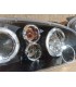 UF FAROS VOLKSWAGEN VW GOLF IV MK4 97-03 OJOS ANGEL LED LOOK R32 FONDO NEGRO R020013C8