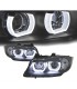 BA FAROS BMW E90 E91 05-08 XENON OJOS ANGEL U LED 3D NEGRO R014101C2