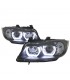 BA FAROS BMW E90 E91 05-08 XENON OJOS ANGEL U LED 3D NEGRO R014101C2