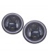 CX FAROS PARA JEEP WRANGLER 96-18 OJOS ANGEL LED NEGRO R016095C1