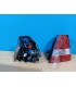 DC PILOTOS BMW E46 COMPACT 98-05 ROJO CROMO R145457C1