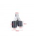 CX COLA ESCAPE SALIDA DOBLE UNIVERSAL 2x 89MM ACERO INOX NEGRO MATE E010106C2