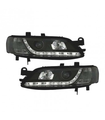 BY FAROS PARA OPEL VECTRA B 96-98 LUZ DIURNA LED FONDO NEGRO R145554C1