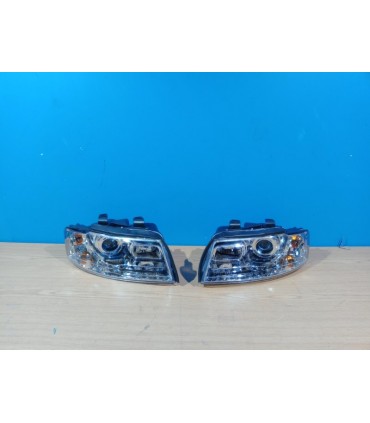DW FAROS AUDI A4 B6 00-04 LUZ DIURNA LED FONDO CROMO R145363C1