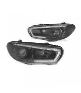 DW FAROS XENON PARA VOLKSWAGEN VW SCIROCCO 08-14 LED NEGROS R017692C1