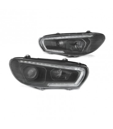 DW FAROS XENON PARA VOLKSWAGEN VW SCIROCCO 08-14 LED NEGROS R017692C1