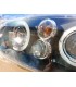 FE FAROS VOLKSWAGEN VW GOLF IV MK4 97-03 OJOS ANGEL LED LOOK R32 FONDO NEGRO R020013C9