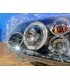 PK FAROS VOLKSWAGEN VW GOLF IV MK4 97-03 OJOS ANGEL LED LOOK R32 FONDO NEGRO R020013C10