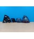 CX PILOTOS BMW E46 98-05 LED FONDO CROMO AHUMADO R145278C1