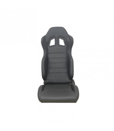 BY ASIENTO BAQUET UNIVERSAL LOOK SPARCO CUERO NEGRO R014134C1