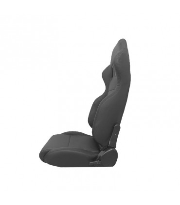 BY ASIENTO BAQUET UNIVERSAL LOOK SPARCO CUERO NEGRO R014134C1