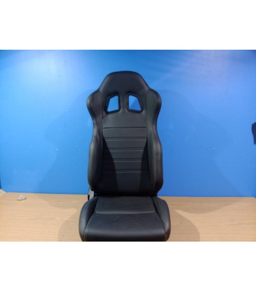 BY ASIENTO BAQUET UNIVERSAL LOOK SPARCO CUERO NEGRO R014134C1