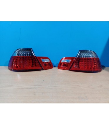 DW PILOTOS BMW E46 COUPÉ 99-03 LED ROJO CROMO LOOK M3 R145968C12