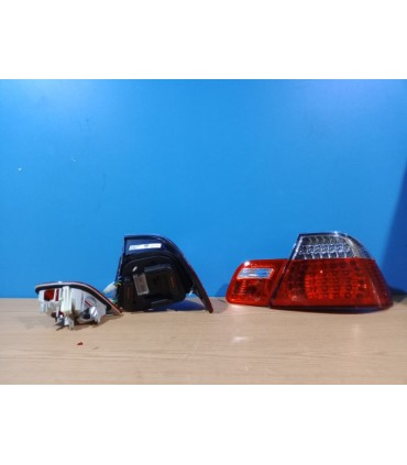 DW PILOTOS BMW E46 COUPÉ 99-03 LED ROJO CROMO LOOK M3 R145968C12