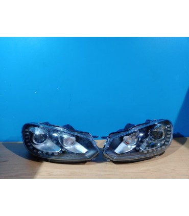 FAROS VOLKSWAGEN VW GOLF MK6 08-12 FONDO NEGRO DRL R012817C12