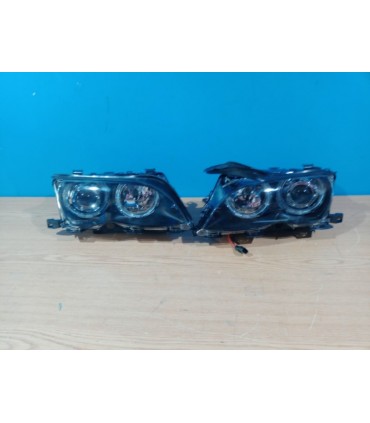 BY FAROS BMW E46 OJOS ANGEL LED CCFL 4 PUERTAS 01-05 FONDO NEGRO R148660C4