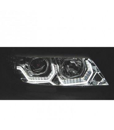 ED FAROS BMW E90 E91 05-08 OJOS ANGEL 3D FONDO NEGRO R022107C3