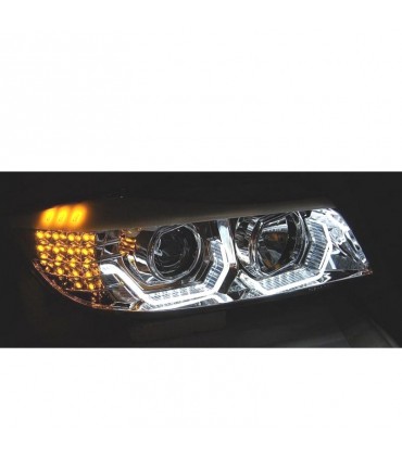 ED FAROS BMW E90 E91 05-08 OJOS ANGEL 3D FONDO NEGRO R022107C3