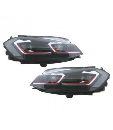 DW FAROS VOLKSWAGEN VW GOLF 7.5 17-19 FULL LED DINAMICOS LOOK GTI R024116C5