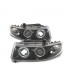QJ FAROS SEAT LEON TOLEDO 1M OJOS ANGEL 99-05 FONDO NEGRO LED R145122C3