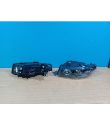 QJ FAROS SEAT LEON TOLEDO 1M OJOS ANGEL 99-05 FONDO NEGRO LED R145122C3