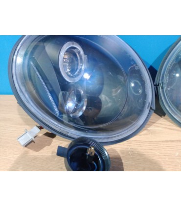 RI FAROS PARA VOLKSWAGEN VW BEETLE 98-05 OJOS ANGEL FONDO NEGRO R145376C1