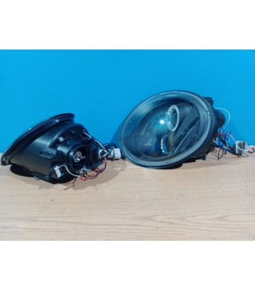 RI FAROS PARA VOLKSWAGEN VW BEETLE 98-05 OJOS ANGEL FONDO NEGRO R145376C1