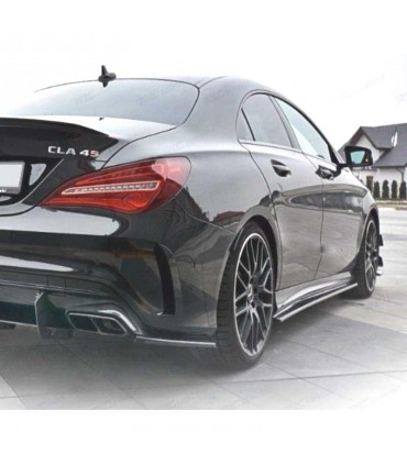 BY AÑADIDOS TALONERAS MERCEDES W117 W176 A45 AMG 12-18 NEGRO C012022C1