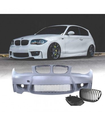 BA PARAGOLPES DELANTERO BMW E81 E87 E82 04 -13 LOOK 1M + PARRILLAS 1M C020124C1
