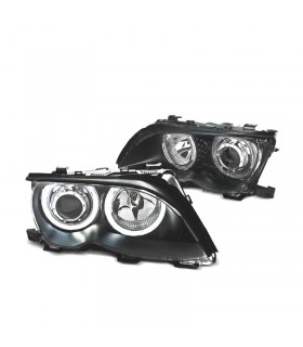 BY FAROS BMW E46 OJOS ANGEL LED CCFL 4 PUERTAS 01-05 FONDO NEGRO R148660C5