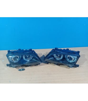 BY FAROS BMW E46 OJOS ANGEL LED CCFL 4 PUERTAS 01-05 FONDO NEGRO R148660C5